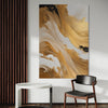 Golden Simplicity Abstract Canvas