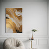 Golden Simplicity Abstract Canvas