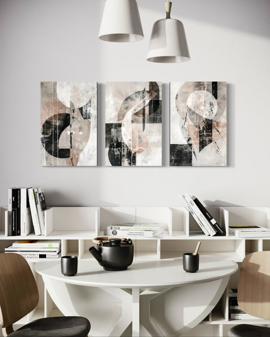 TIMELESS TONES SET OF 3 WALL ART