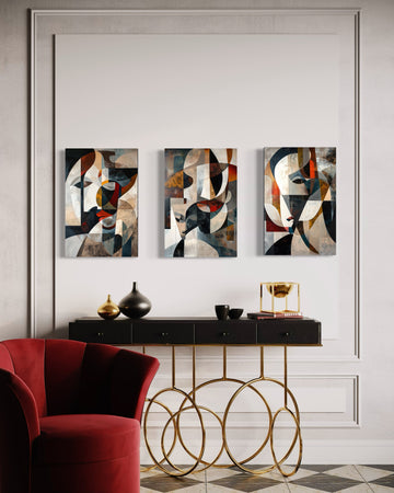 EMERALD WHISPERS SET OF 3 WALL ART