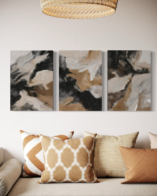 DUNE SHADOWS SET OF 3 WALL ART