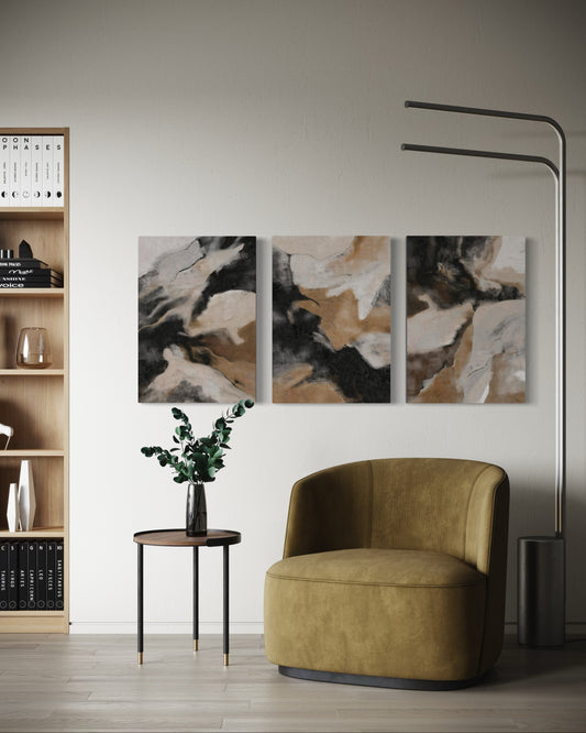 DUNE SHADOWS SET OF 3 WALL ART