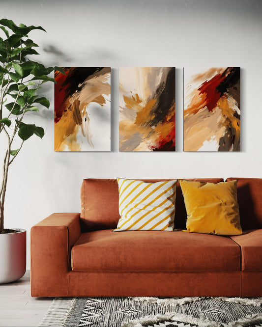 AUTUMN BLAZE SET OF 3 WALL ART