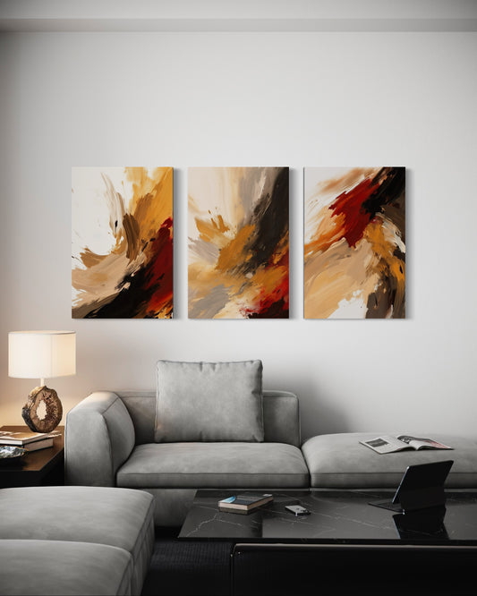 AUTUMN BLAZE SET OF 3 WALL ART