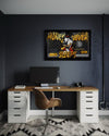 MONEY NEVER SLEEPS CANVAS