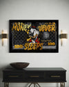 MONEY NEVER SLEEPS CANVAS