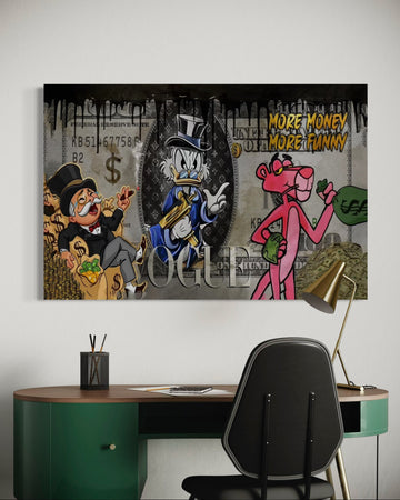MORE MONEY MORE FUNNY CANVAS-US