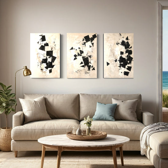Inked Whispers Set of 3 Wall Art