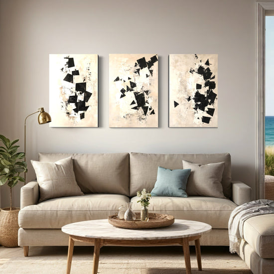 Inked Whispers Set of 3 Wall Art