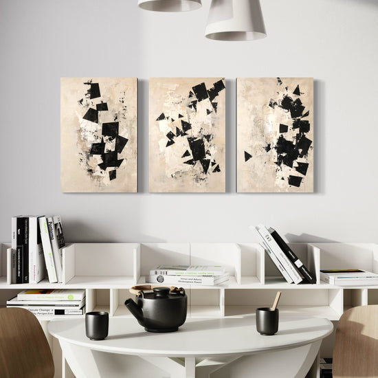 Inked Whispers Set of 3 Wall Art