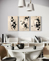 Inked Whispers Set of 3 Wall Art