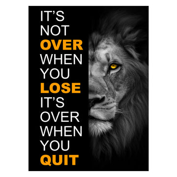 It's Not Over When You Lose Canvas 
