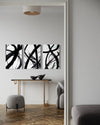 MIDNIGHT MOTION SET OF 3 WALL ART 