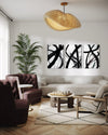 MIDNIGHT MOTION SET OF 3 WALL ART 