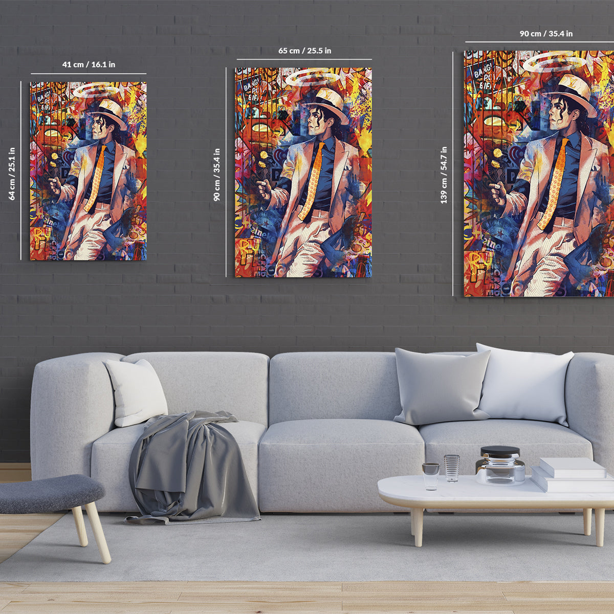 Mj Graffiti Canvas 