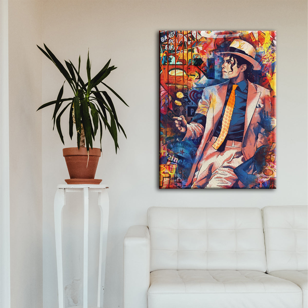 Mj Graffiti Canvas 