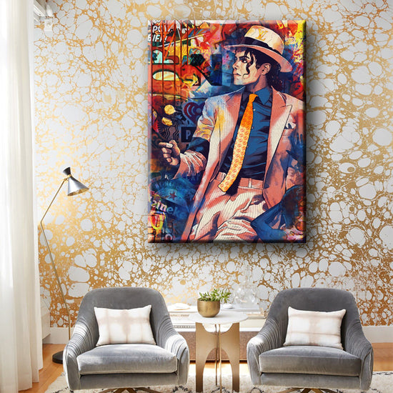 Mj Graffiti Canvas 