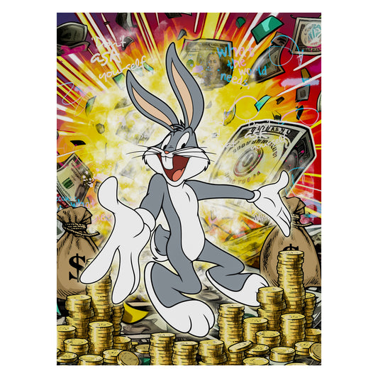 Money Bunny Canvas 