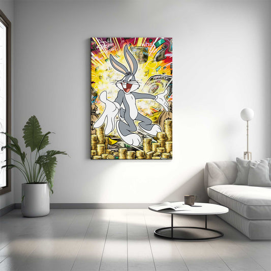 Money Bunny Canvas 