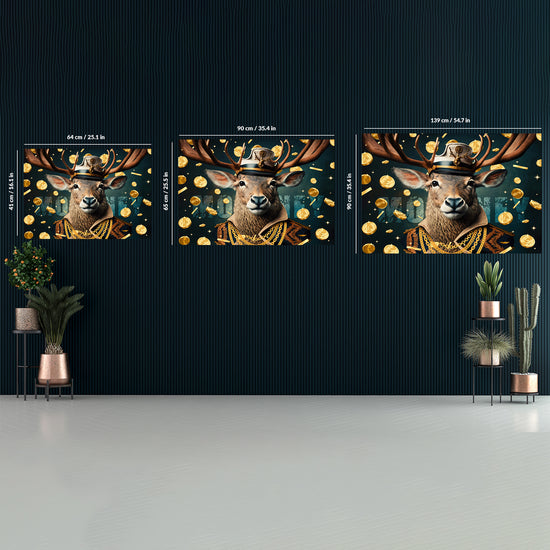 Money Deer Canvas 