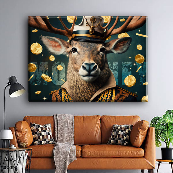 Money Deer Canvas 