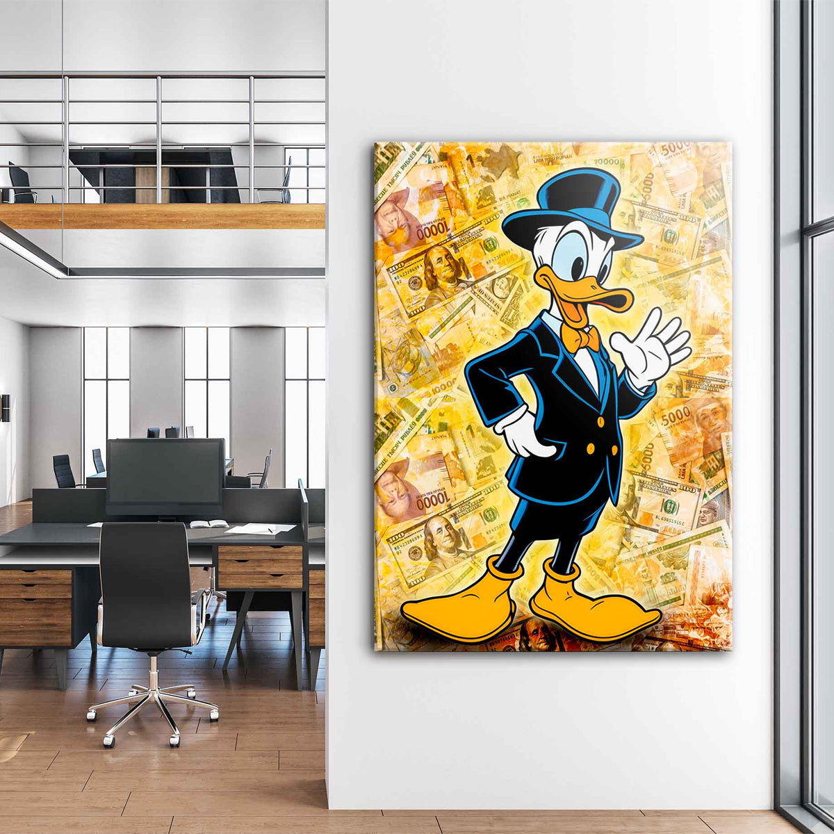 Money Duck Canvas 