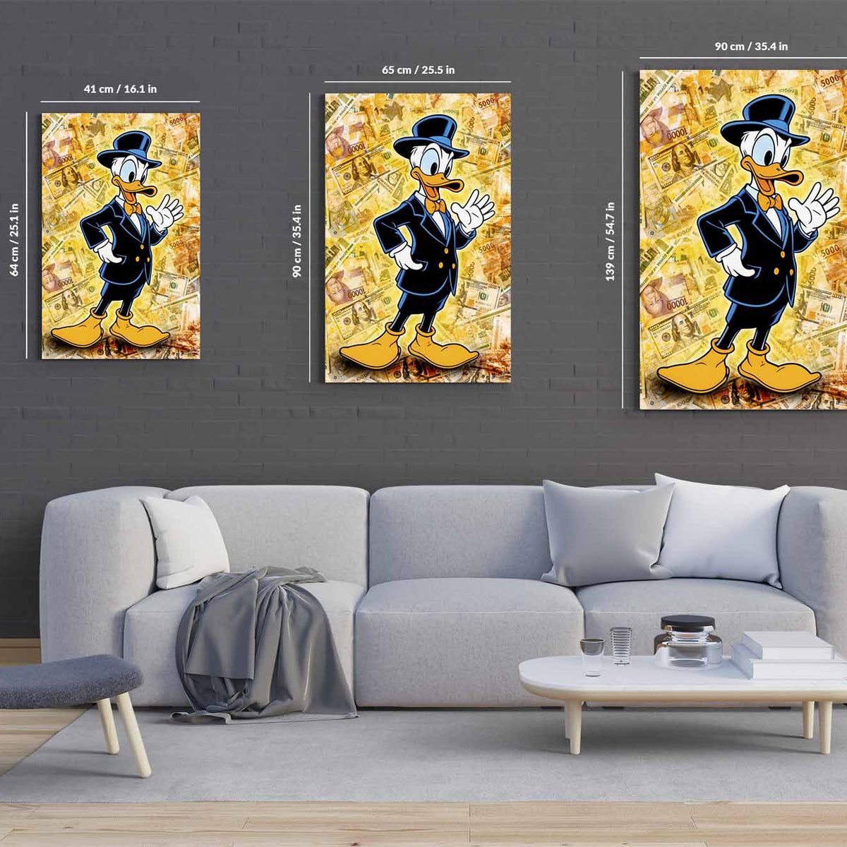 Money Duck Canvas 