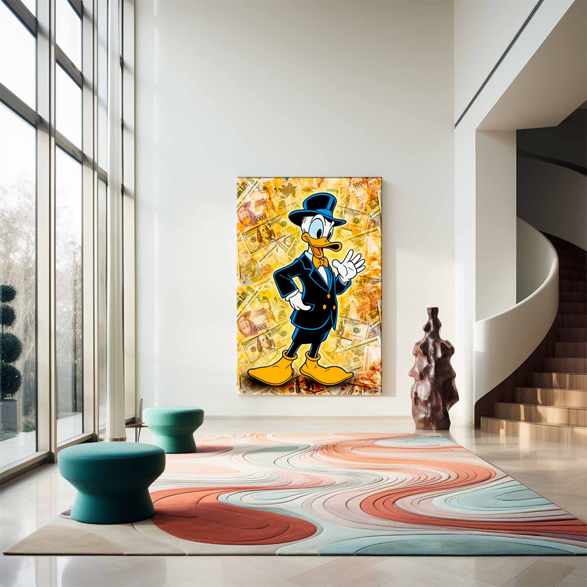 Money Duck Canvas 