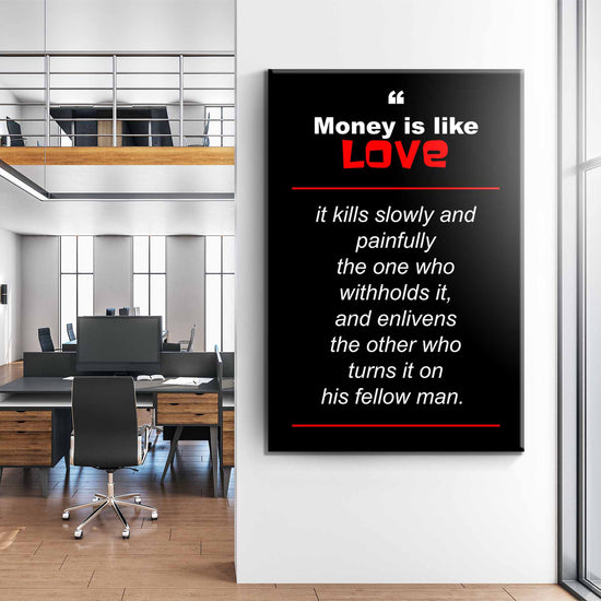 Money Is Like Love Canvas 