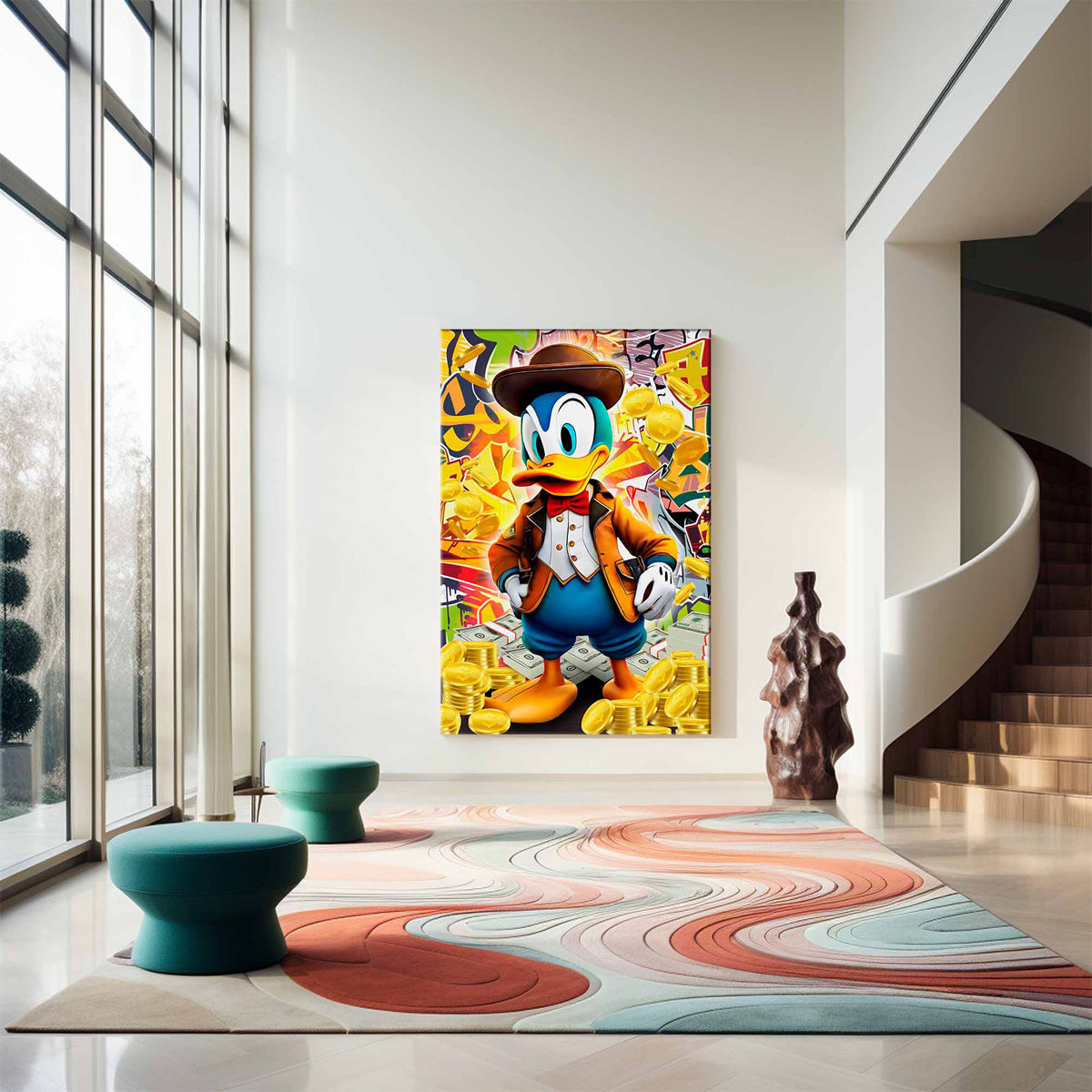 Money Scrooge Canvas 