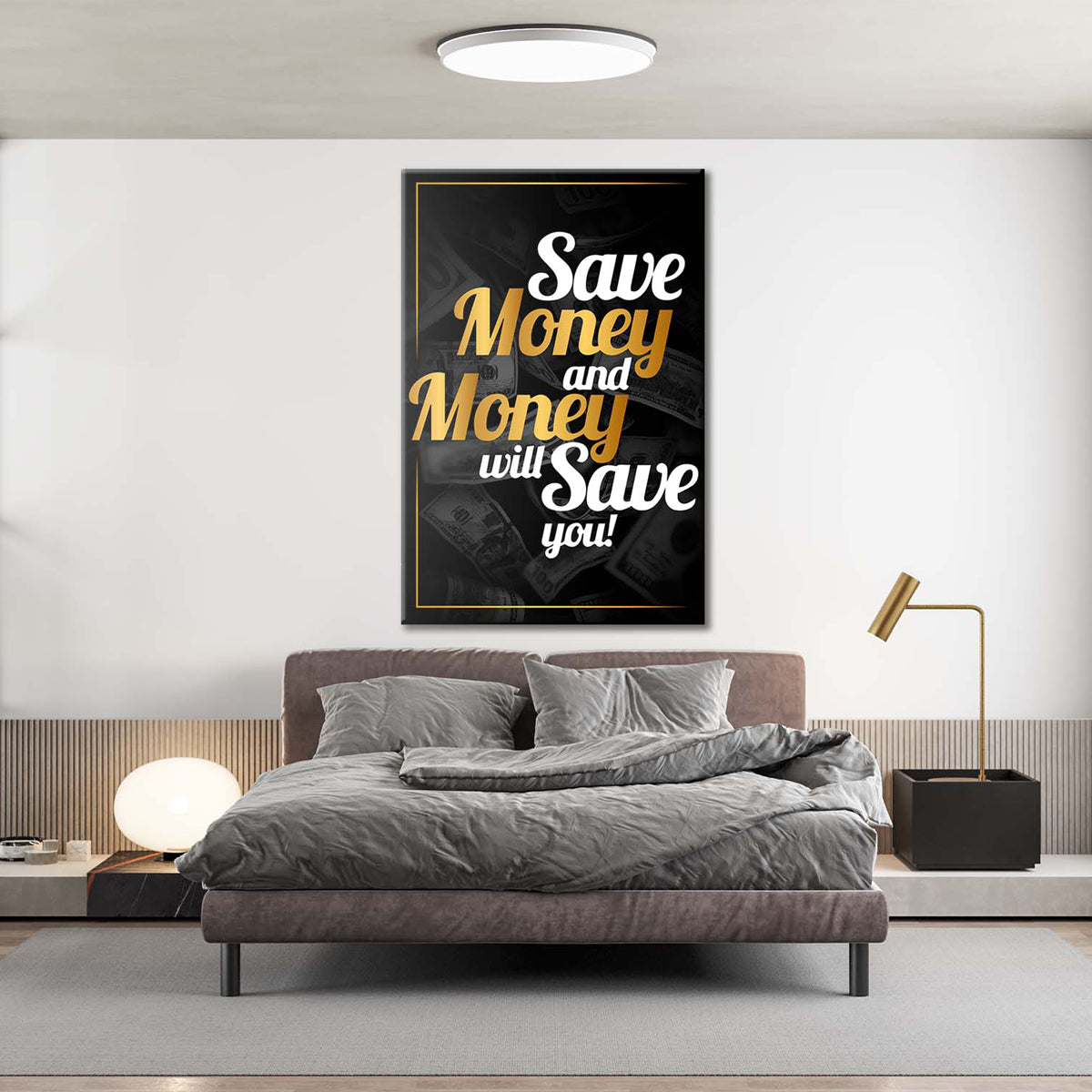 Money Will Save You Canvas 