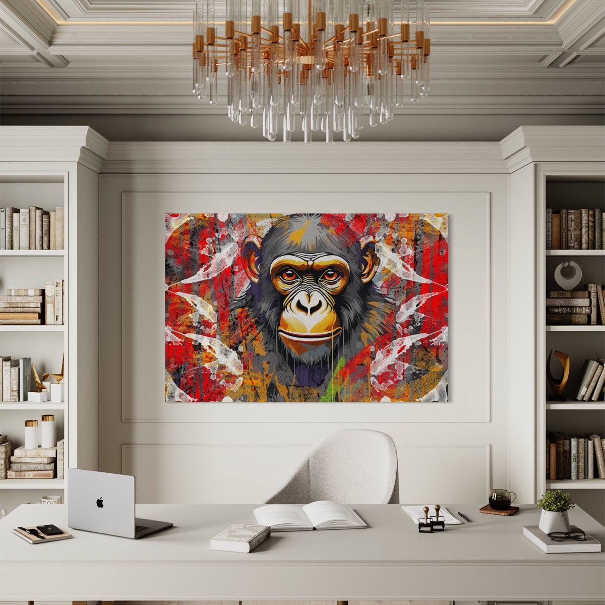 Monkey Mirage Abstract Canvas