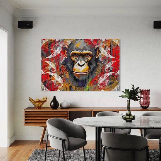 Monkey Mirage Abstract Canvas - Blanq Canvas
