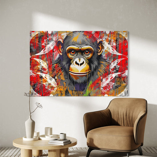 Monkey Mirage Abstract Canvas - Blanq Canvas