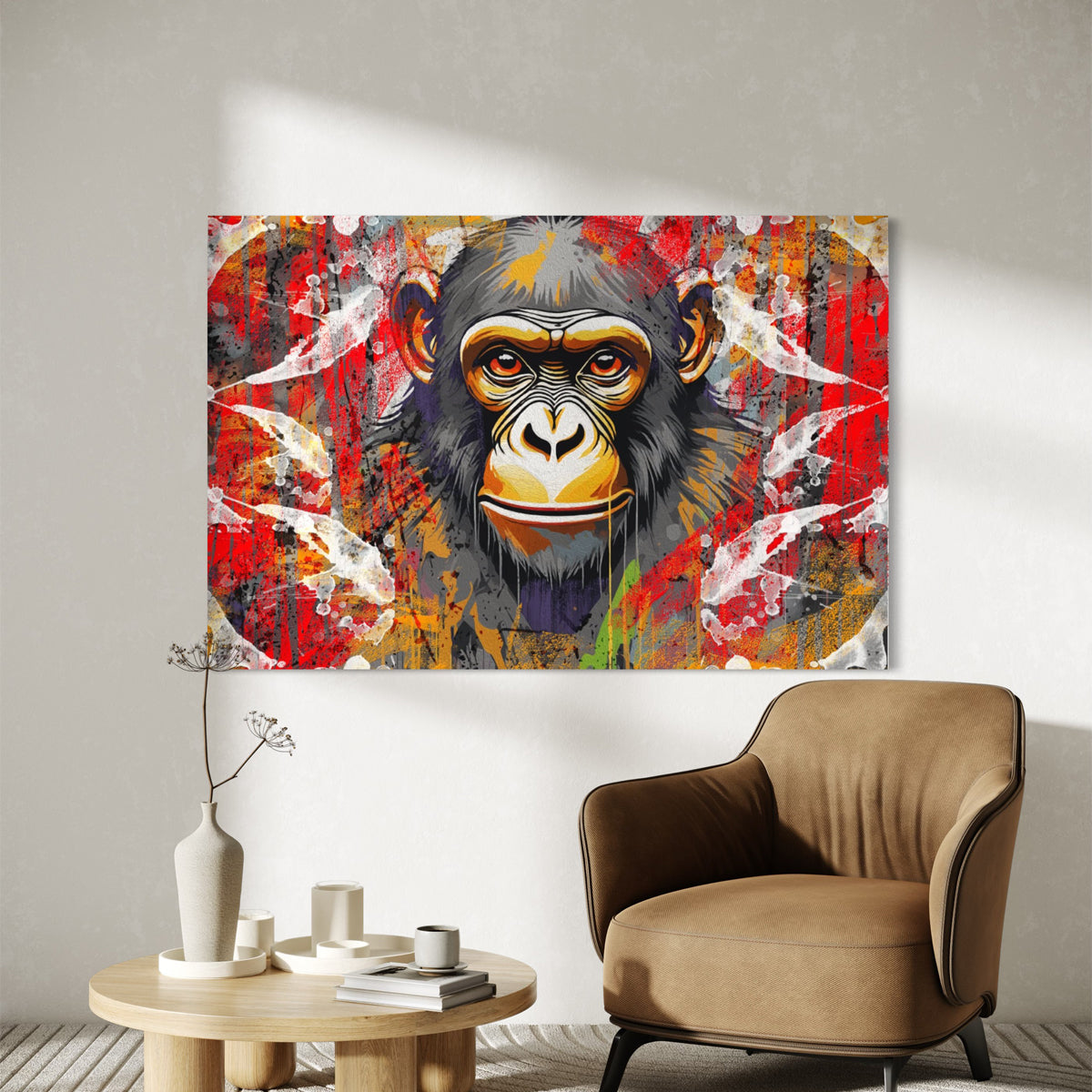 Monkey Mirage Abstract Canvas - Blanq Canvas