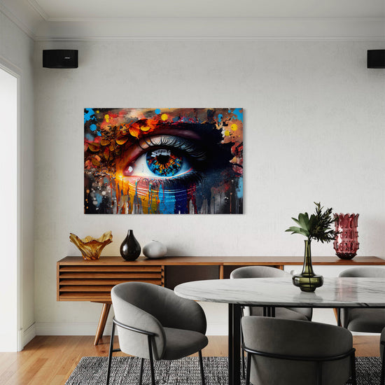 Mystic Gaze Abstract Canvas