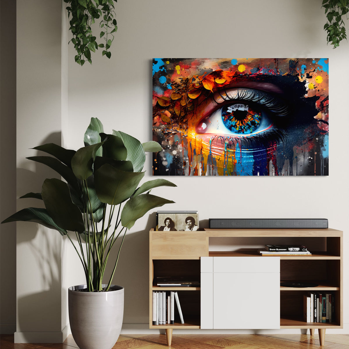 Mystic Gaze Abstract Canvas - Blanq Canvas