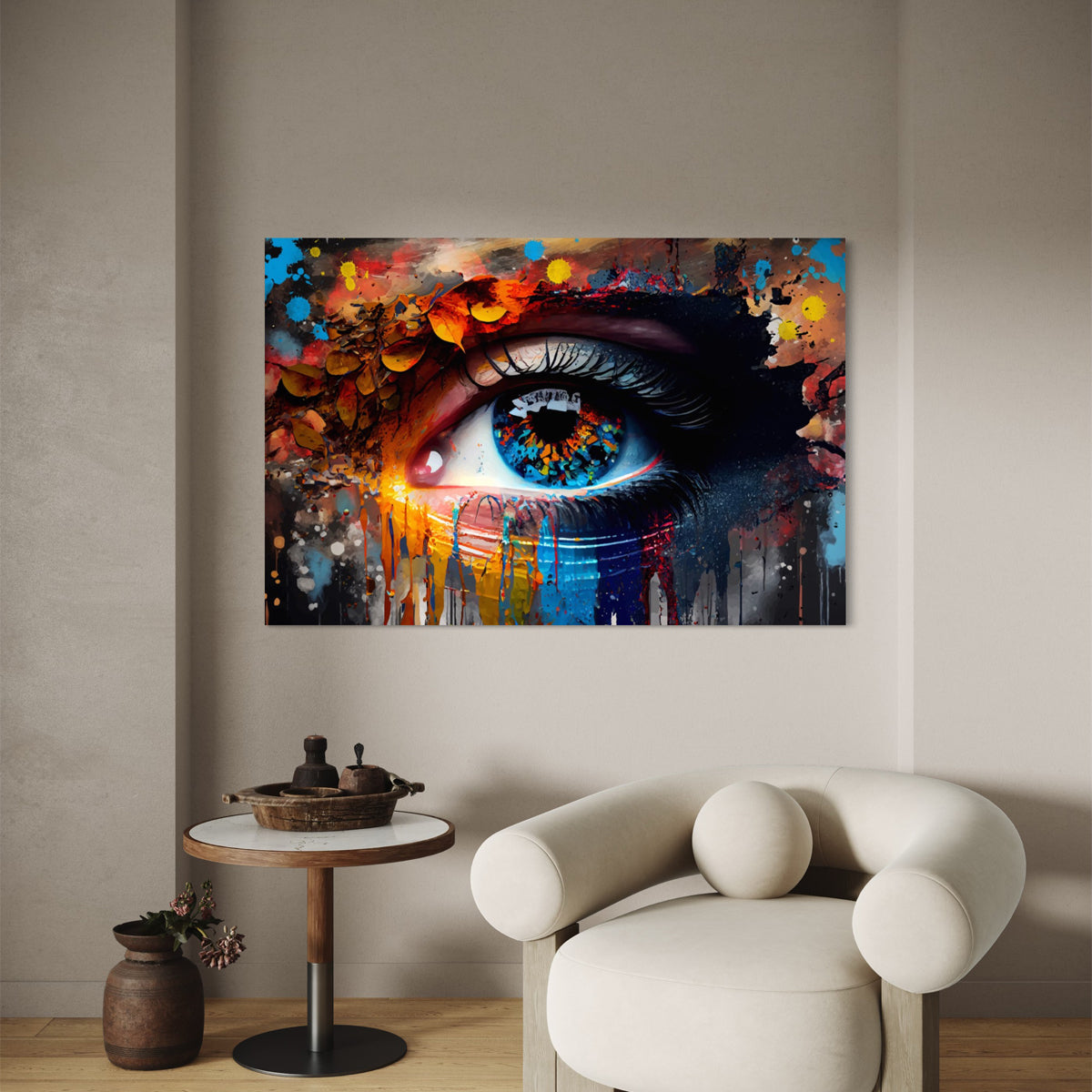 Mystic Gaze Abstract Canvas - Blanq Canvas