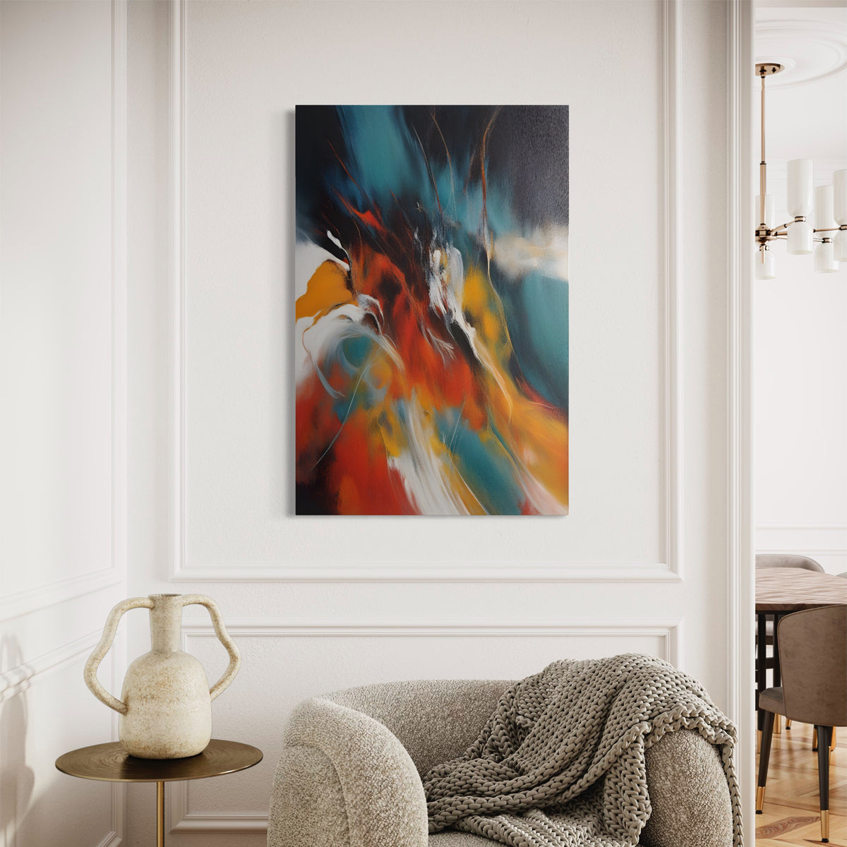Mystic Hues Abstract Canvas