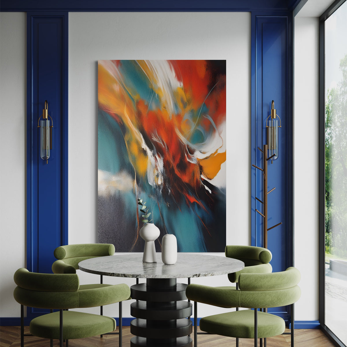 Mystic Hues Abstract Canvas - Blanq Canvas
