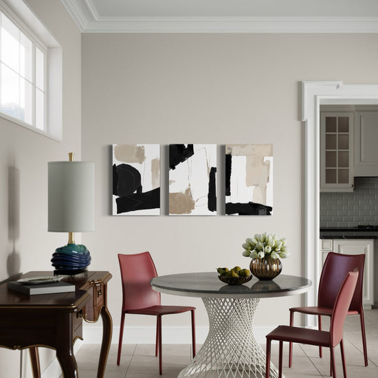 NOIR SAND SET OF 3 WALL ART 