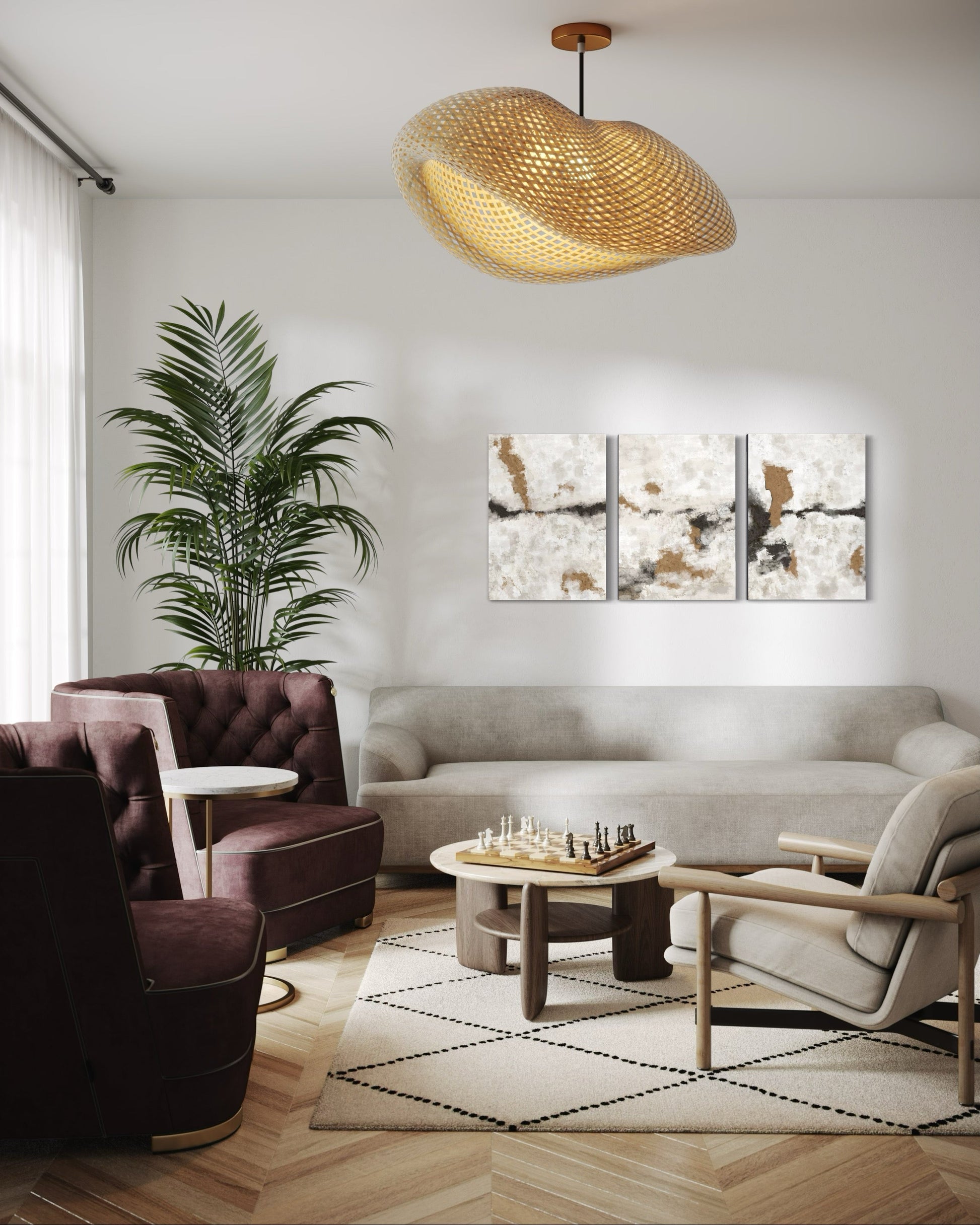 Neutral Narratives Set Of 3 Wall Art 