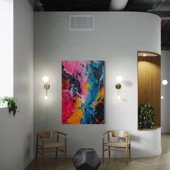 Paint Splatter Abstract Canvas
