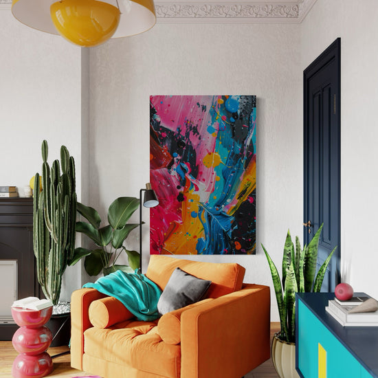 Paint Splatter Abstract Canvas - Blanq Canvas