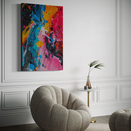 Paint Splatter Abstract Canvas - Blanq Canvas