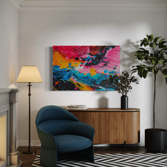 Paint Splatter Abstract Canvas - Blanq Canvas