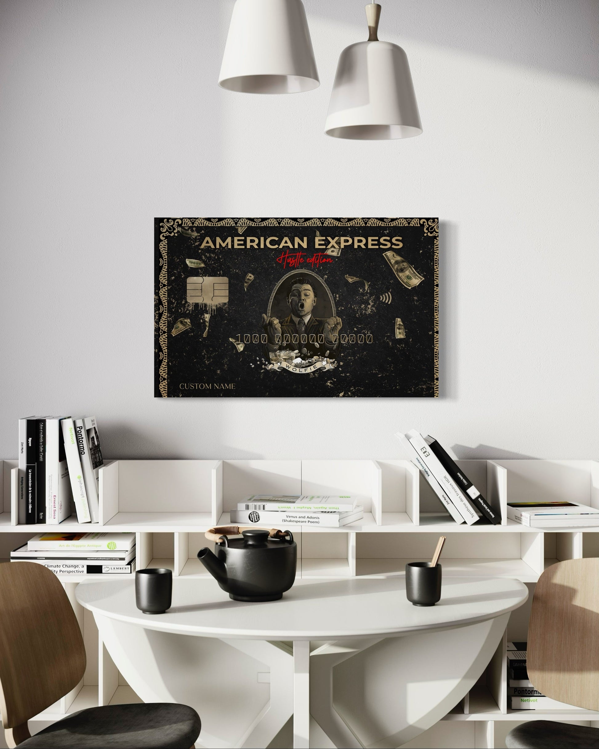 Personalised American Express Hustle Edition Canvas 