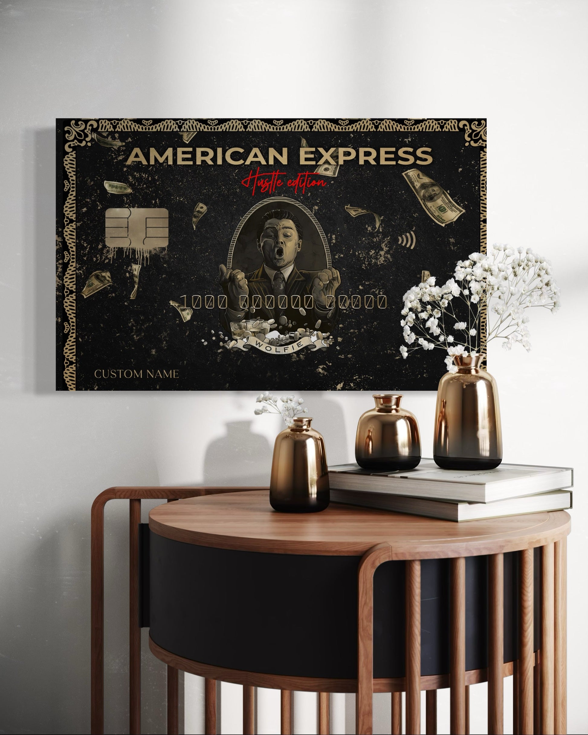 Personalised American Express Hustle Edition Canvas 