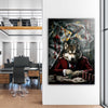 Poker Wolf Canvas 