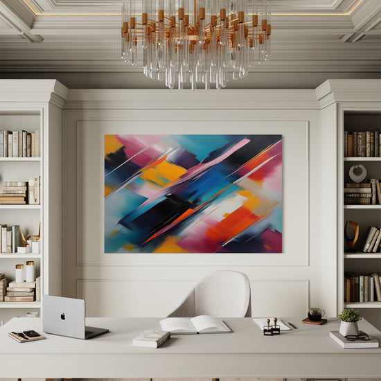 Rhapsody in Color Abstract Canvas - Blanq Canvas